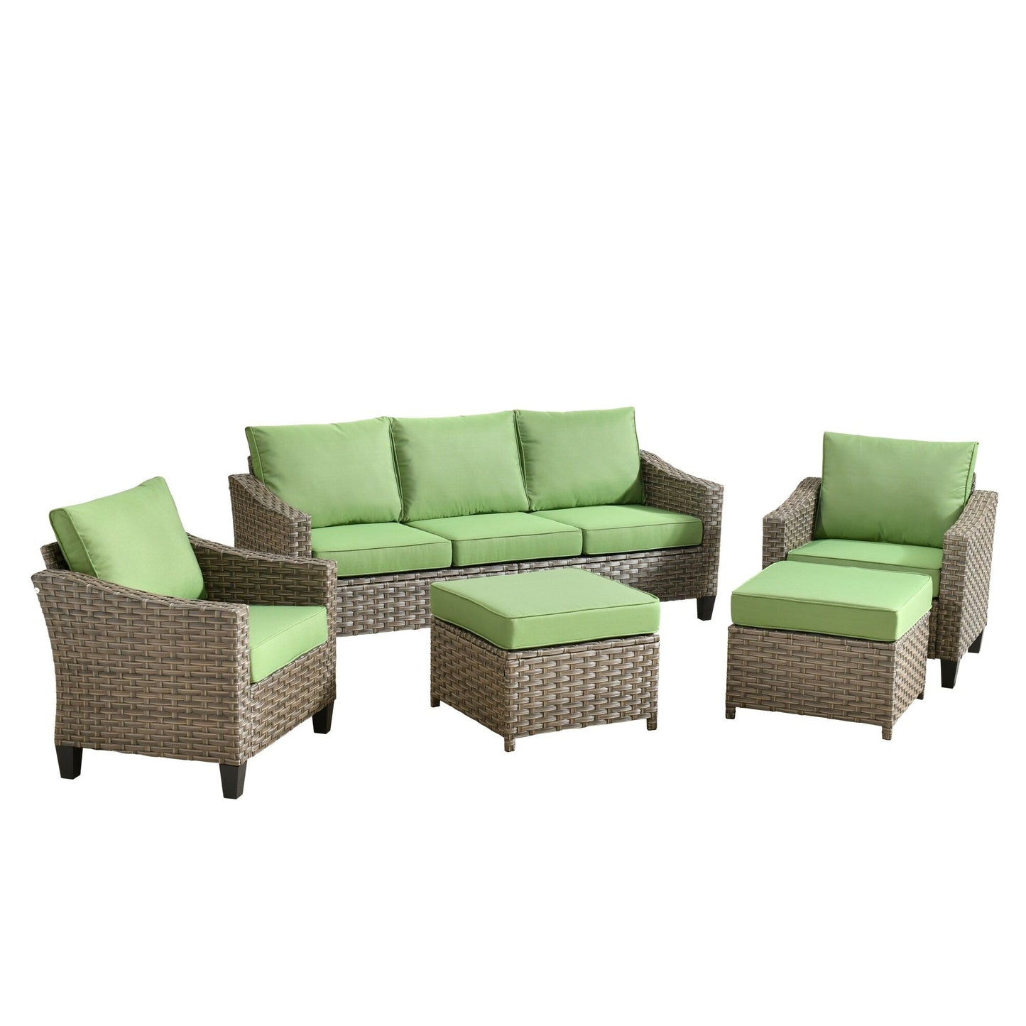 Ensemble de meubles de patio extérieur XIZZI avec table et foyer