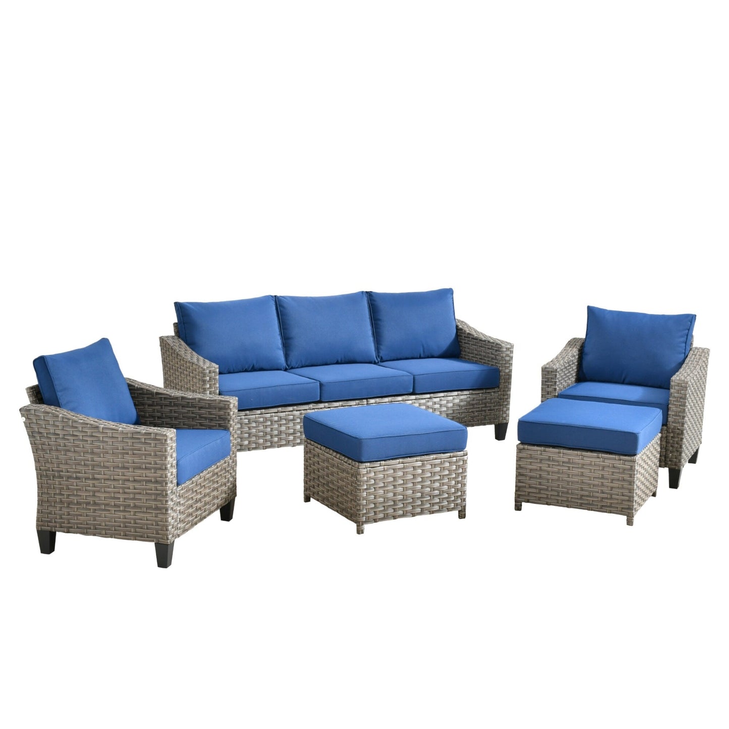 Ensemble de meubles de patio extérieur XIZZI avec table et foyer