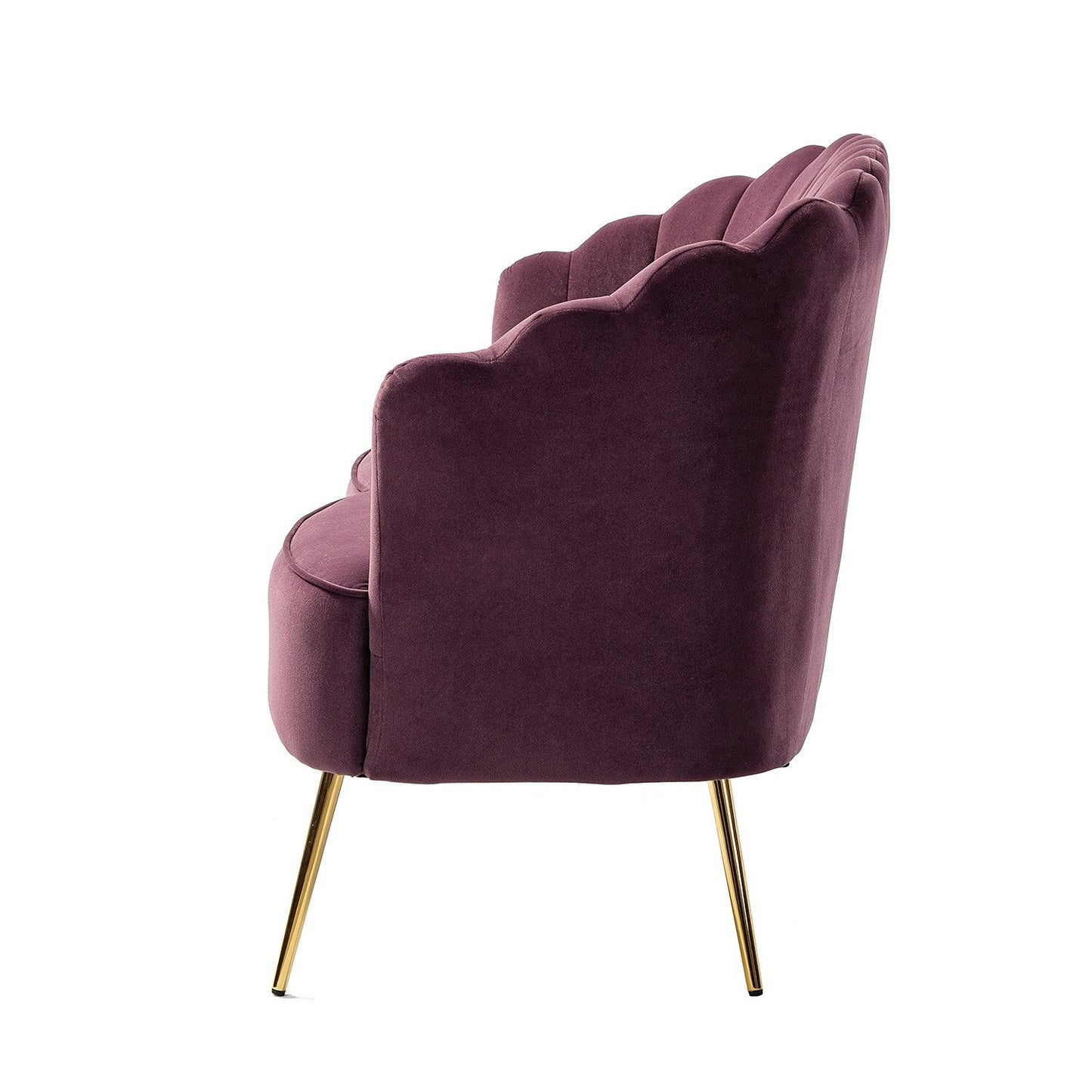 Causeuse Xabier 52'' avec dossier en forme de fleur