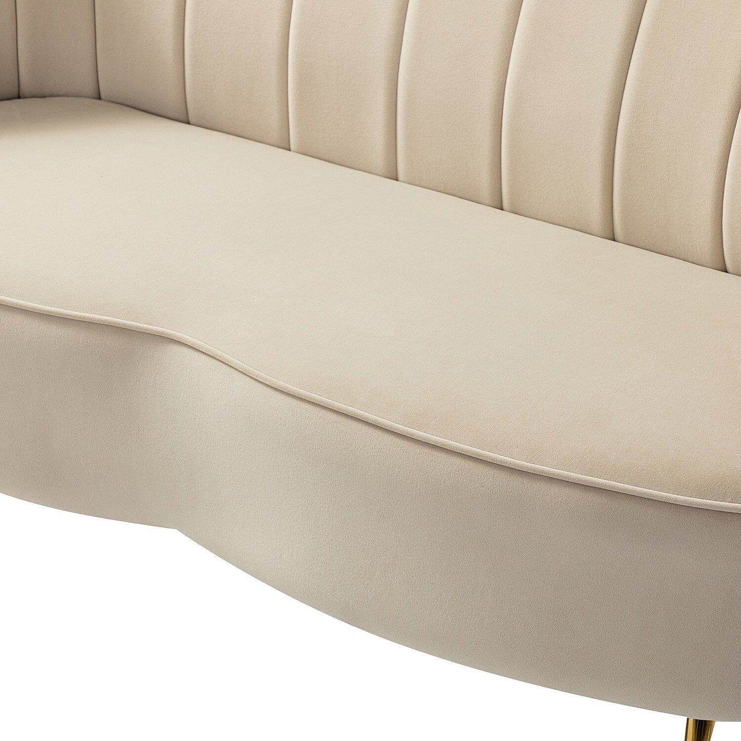 Causeuse Xabier 52'' avec dossier en forme de fleur