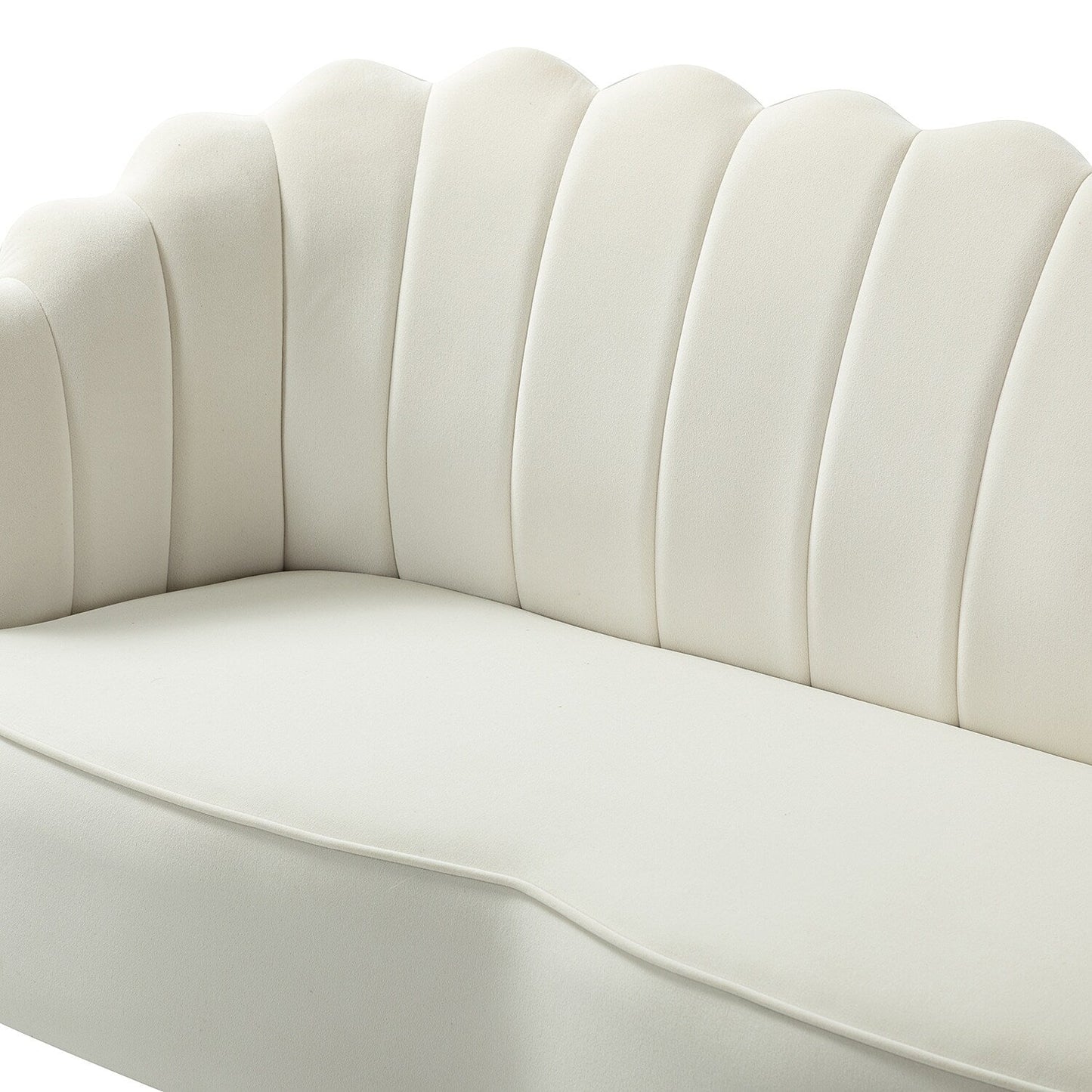 Causeuse Xabier 52'' avec dossier en forme de fleur