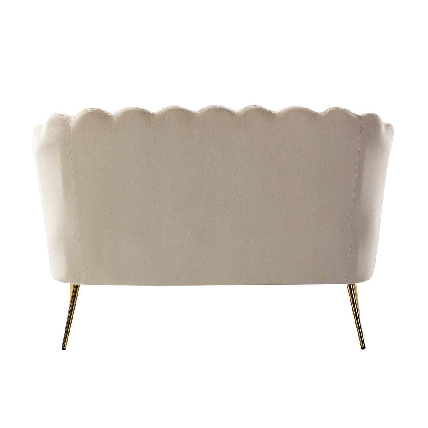 Causeuse Xabier 52'' avec dossier en forme de fleur