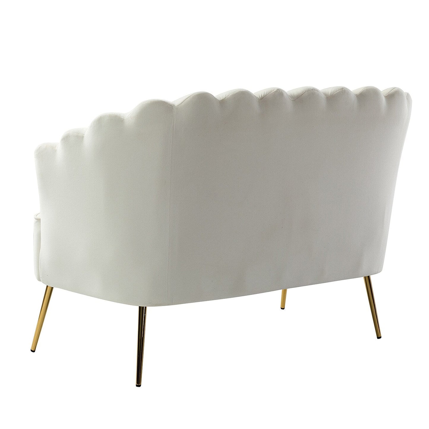 Causeuse Xabier 52'' avec dossier en forme de fleur