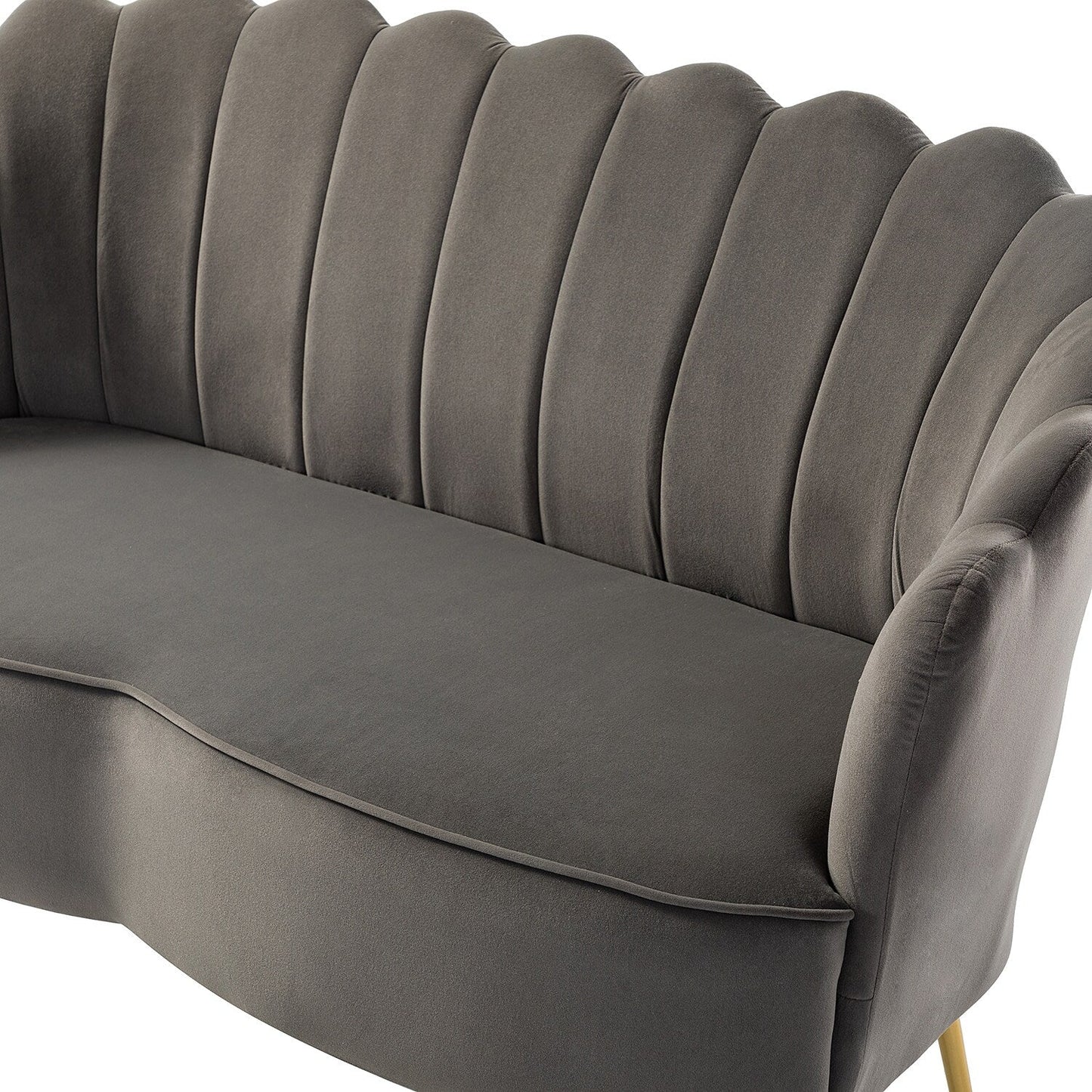Causeuse Xabier 52'' avec dossier en forme de fleur