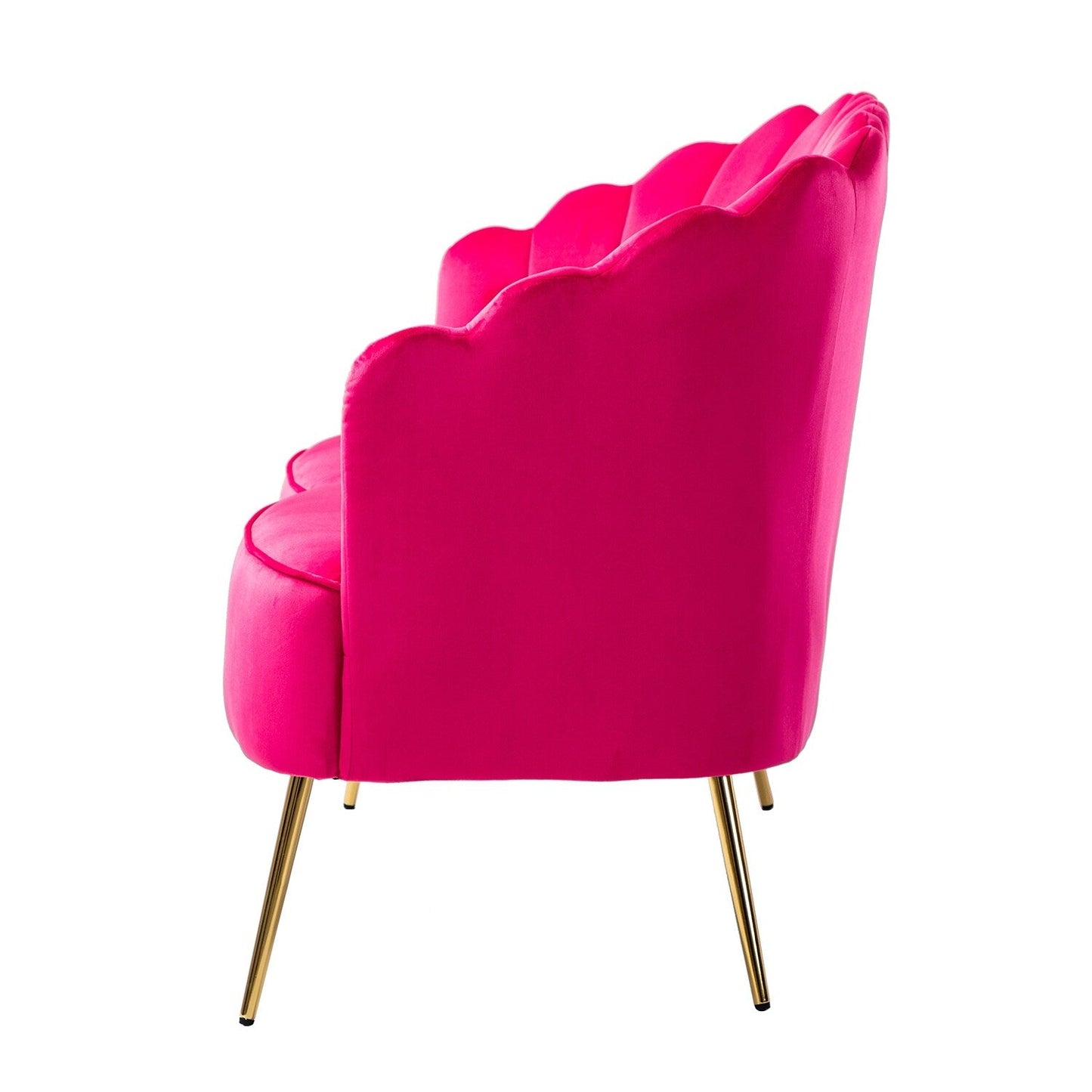 Causeuse Xabier 52'' avec dossier en forme de fleur