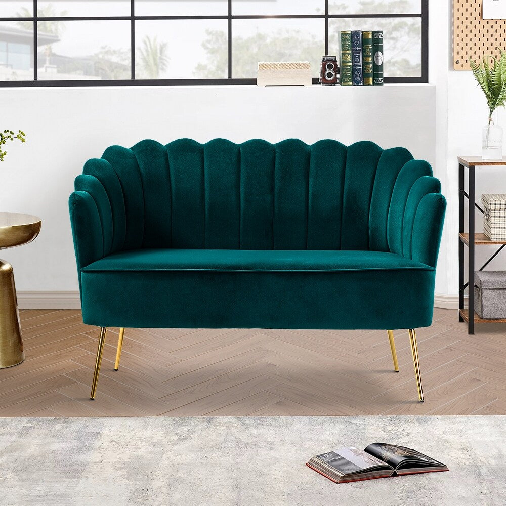Causeuse Xabier 52'' avec dossier en forme de fleur