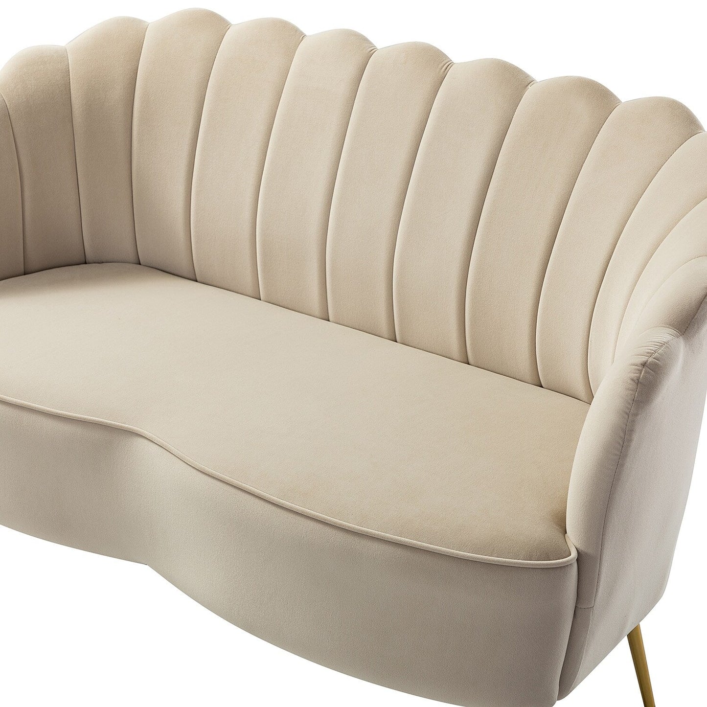 Causeuse Xabier 52'' avec dossier en forme de fleur