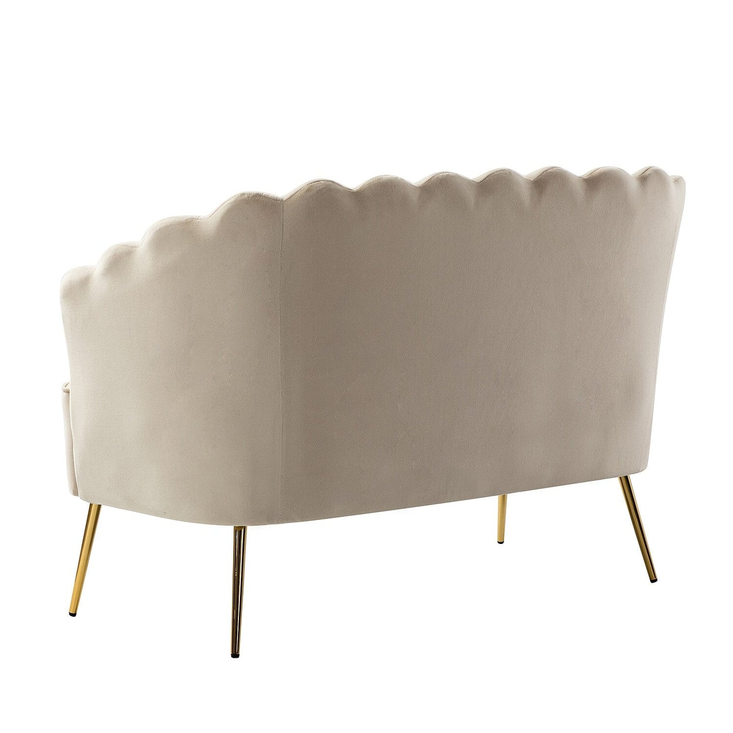 Causeuse Xabier 52'' avec dossier en forme de fleur