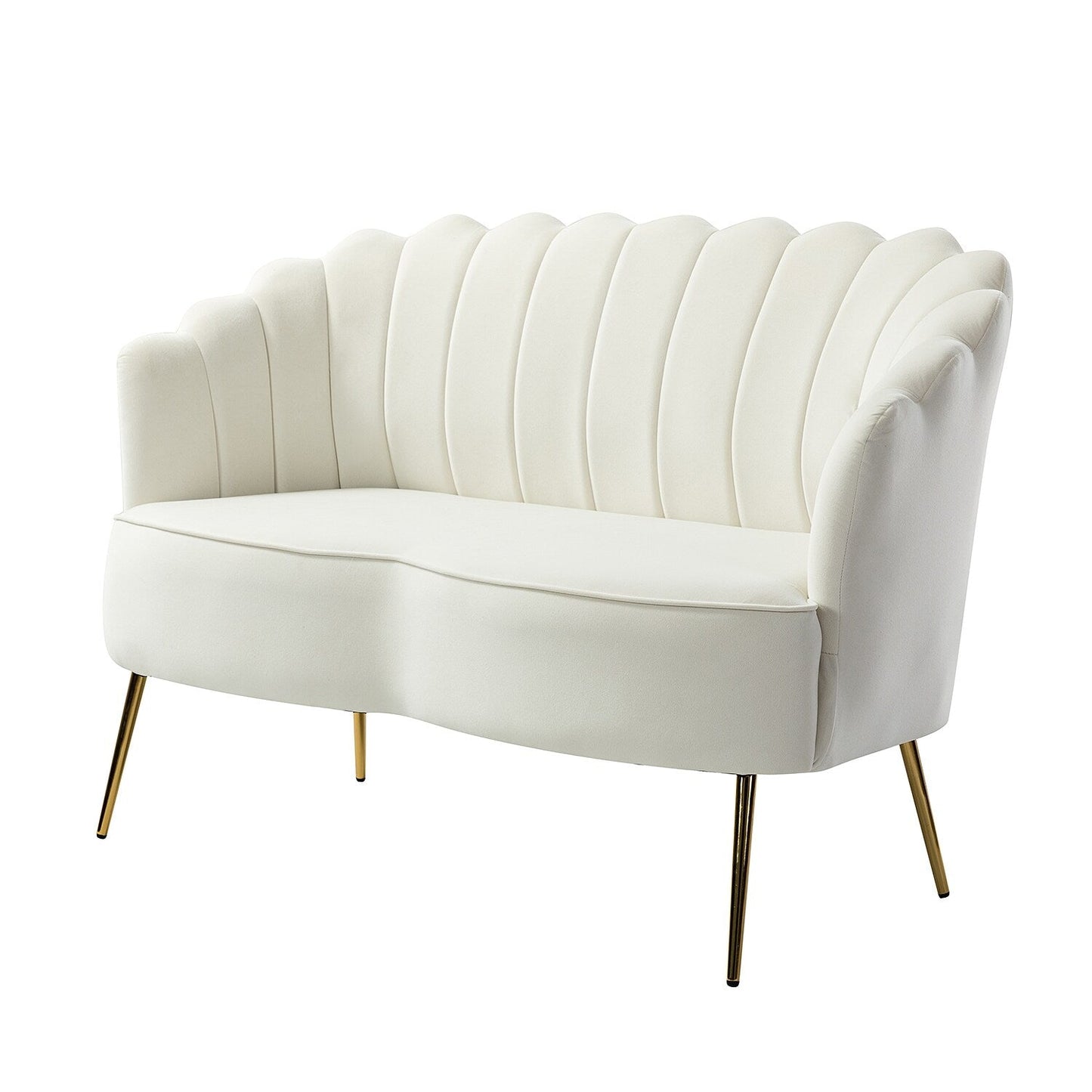 Causeuse Xabier 52'' avec dossier en forme de fleur