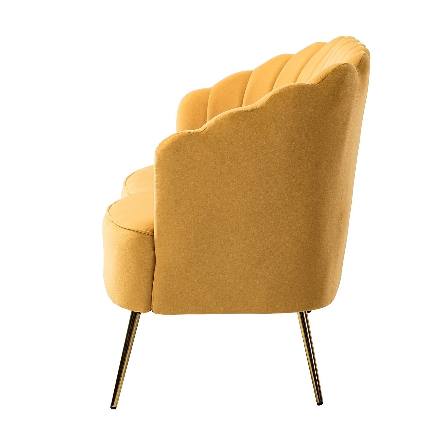 Causeuse Xabier 52'' avec dossier en forme de fleur