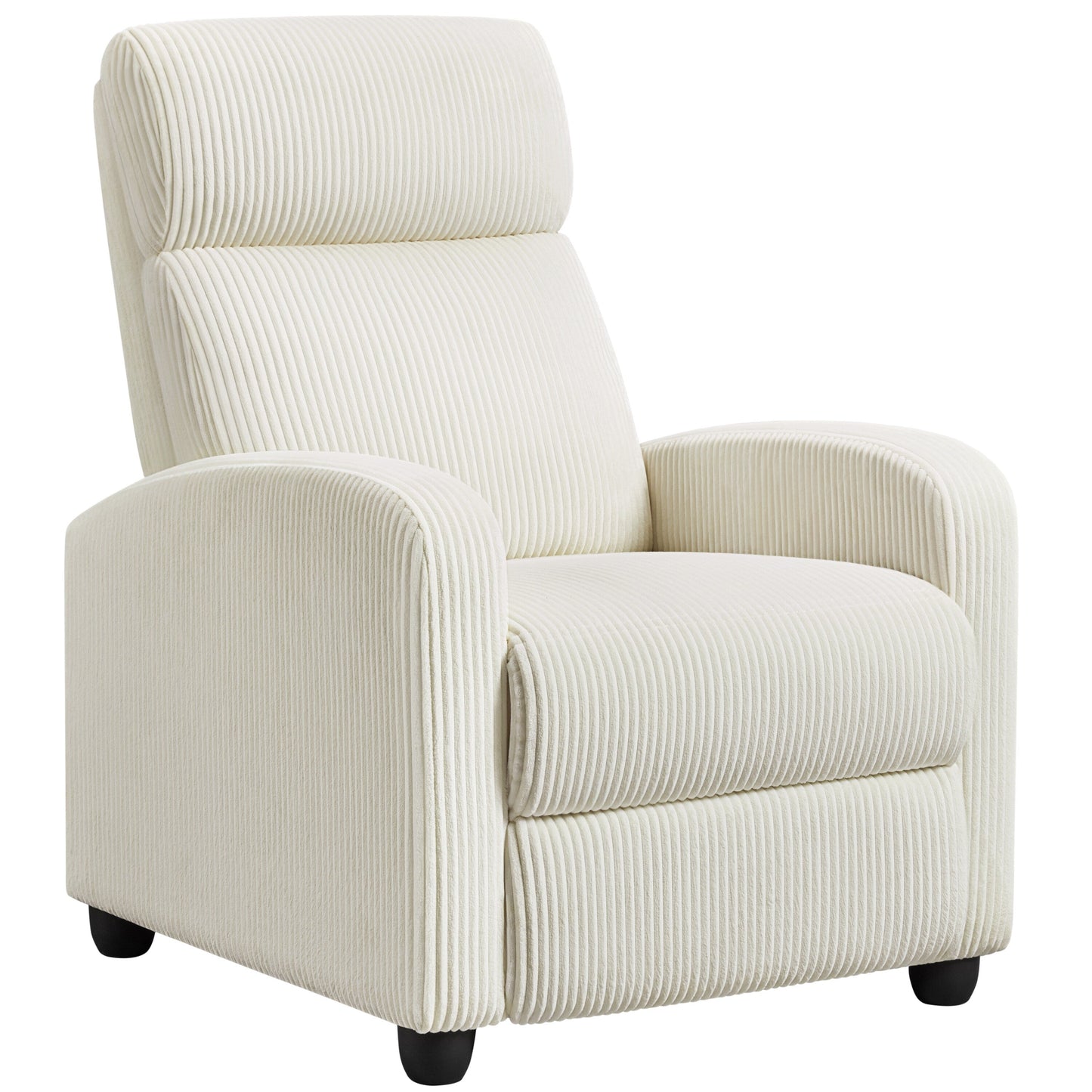 Fauteuil inclinable rembourré moderne et réglable Yaheetech avec ressorts ensachés pour salon