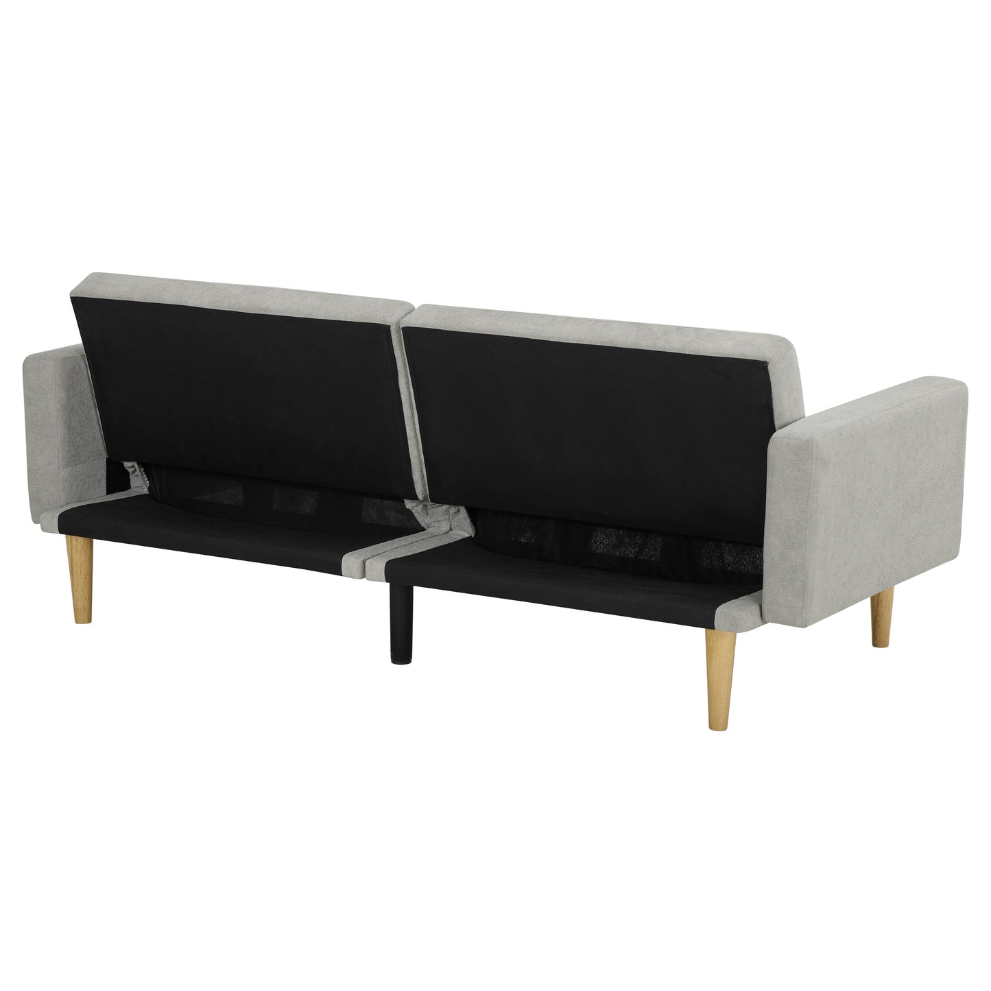 Canapé-lit futon en velours jaune flocon de neige