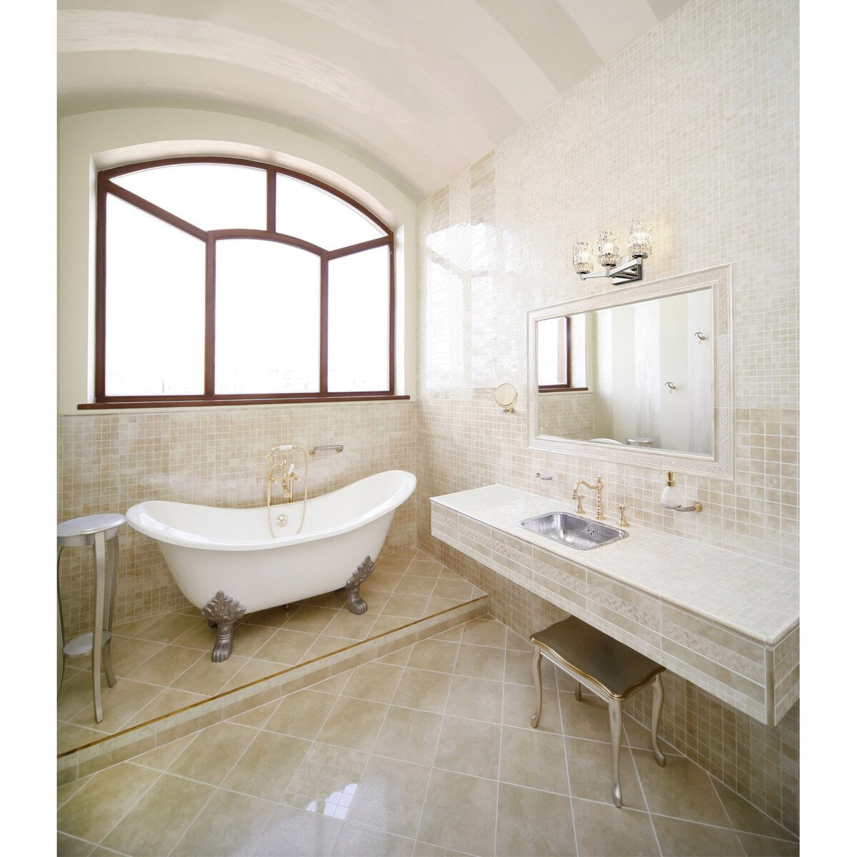 Luminaire de salle de bain large Z-Lite Aubrey à 3 lampes de 23 pouces