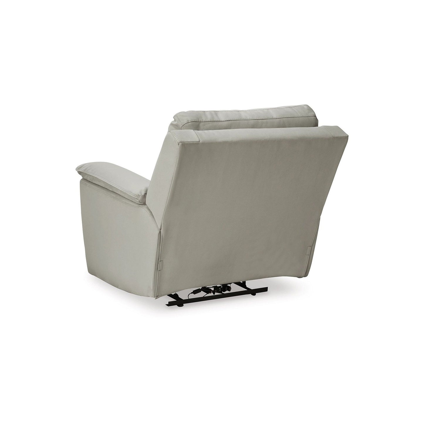 Fauteuil inclinable électrique Zane, port USB intégré, 91 pouces, similicuir gris