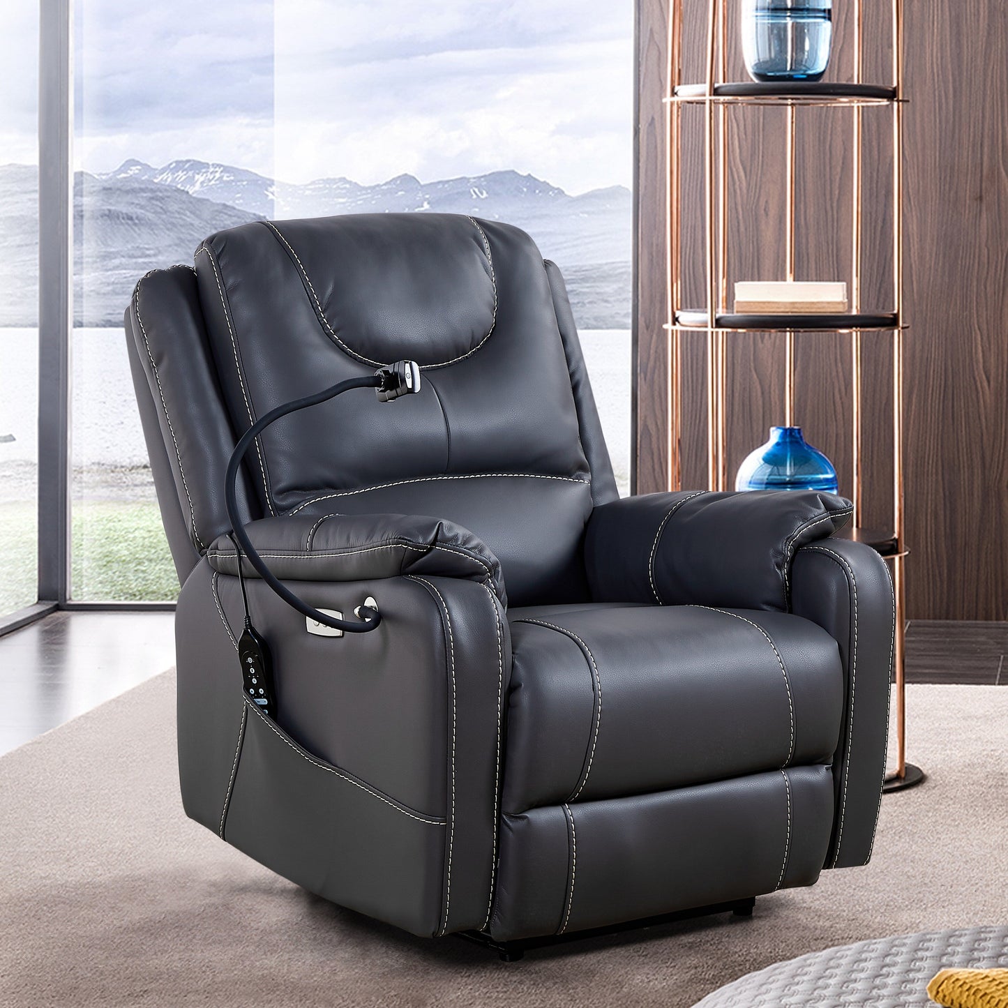 Fauteuil inclinable électrique à gravité zéro avec un degré d'inclinaison confortable