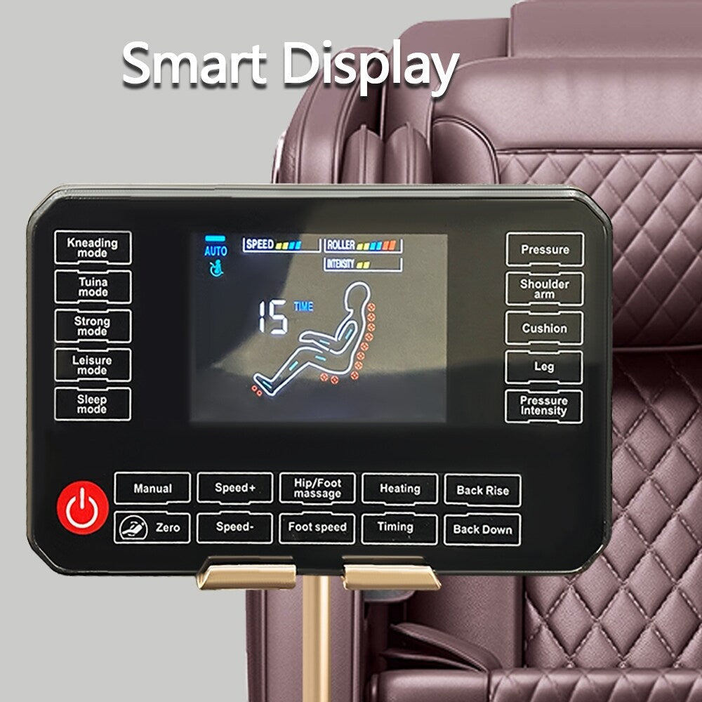 Fauteuil inclinable de massage à gravité zéro avec audio Bluetooth