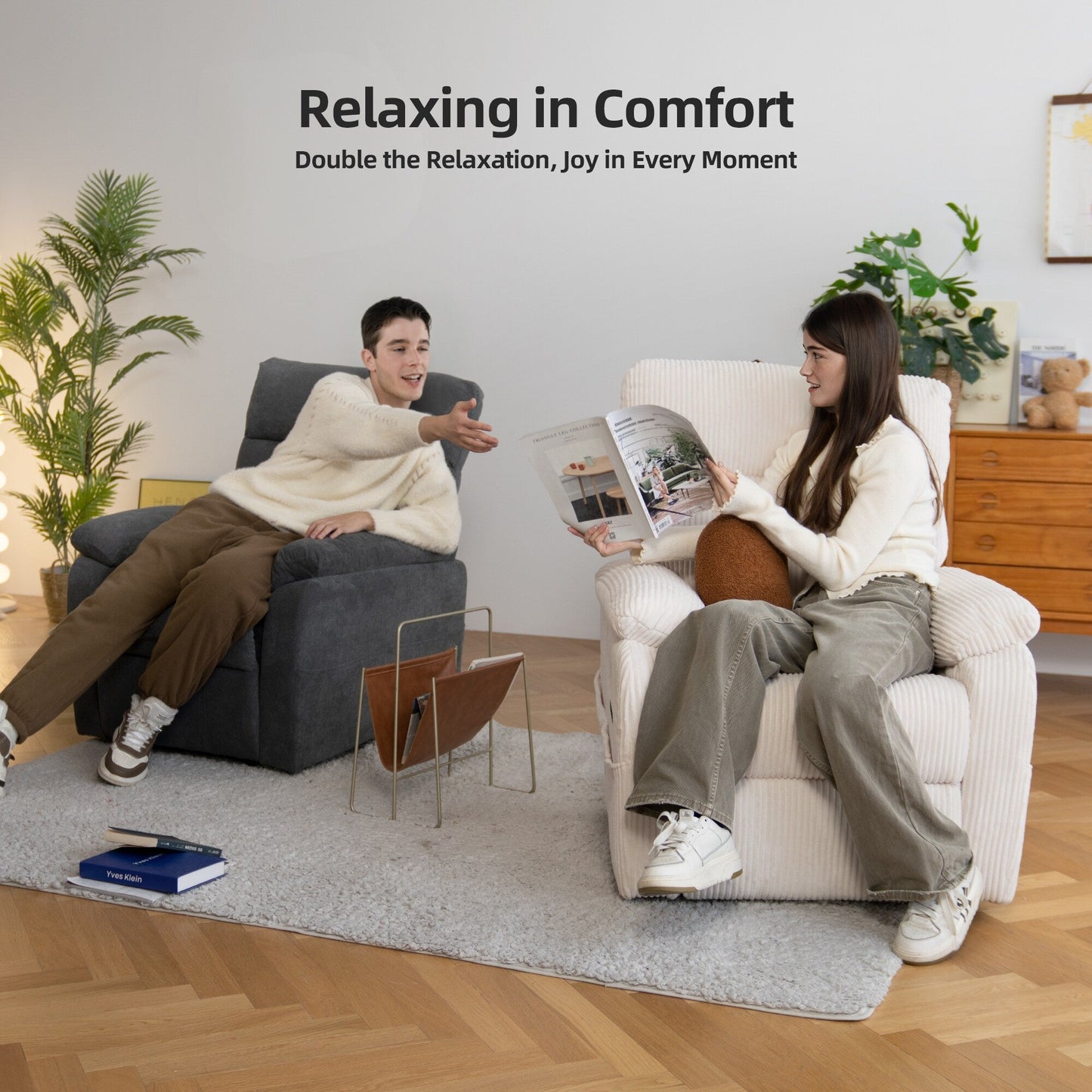 Fauteuil inclinable électrique Zero Gravity avec port USB et design ergonomique