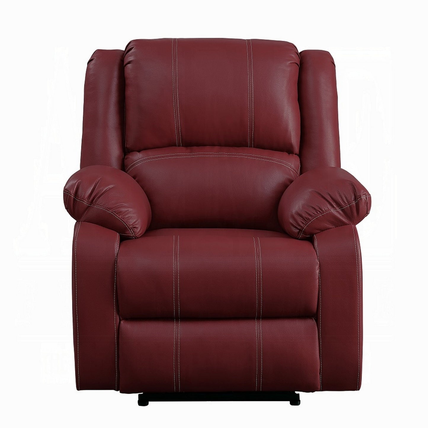 Fauteuil inclinable à bascule manuel Zuru Motion, similicuir rouge foncé moelleux