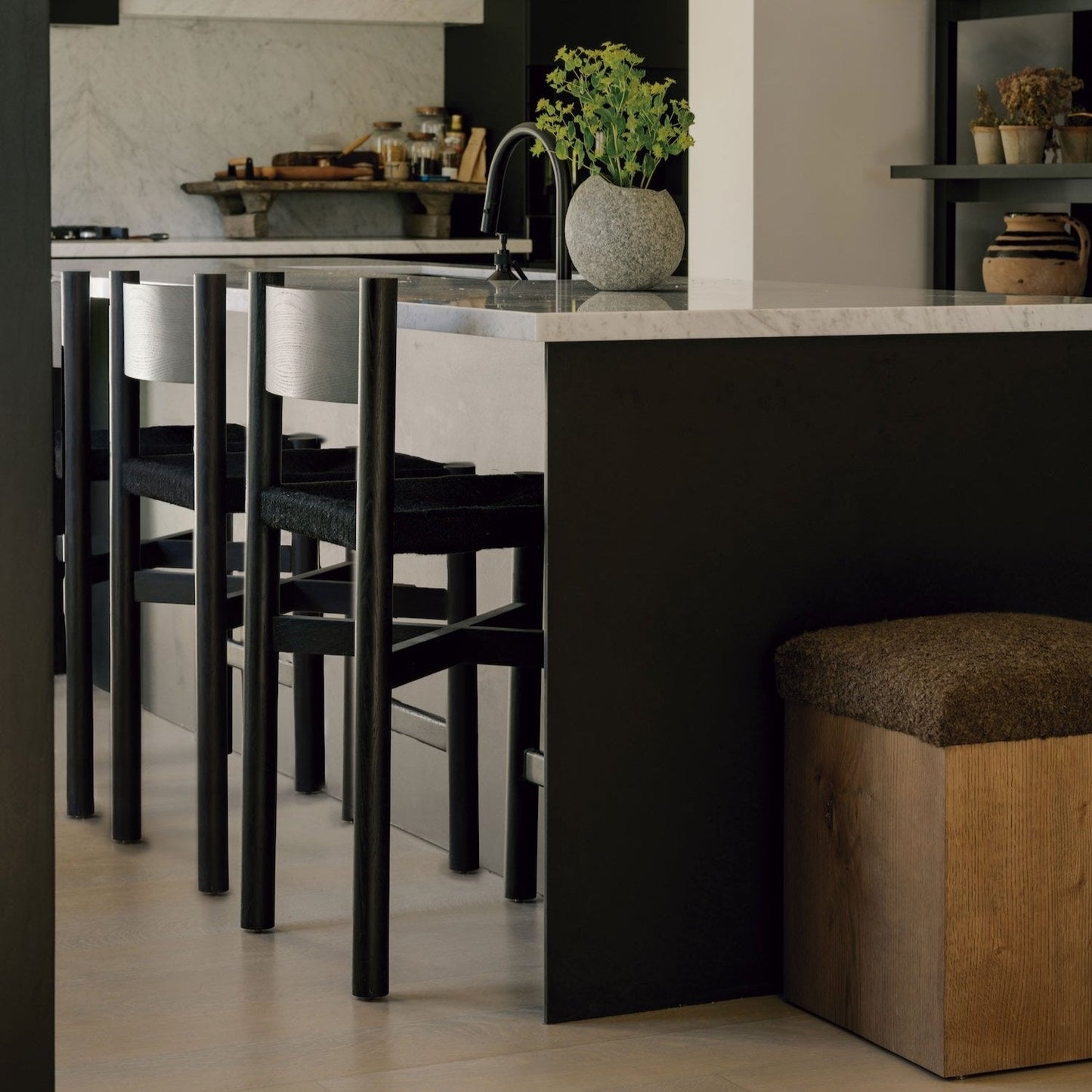 Tabouret de bar Nonna - Noir