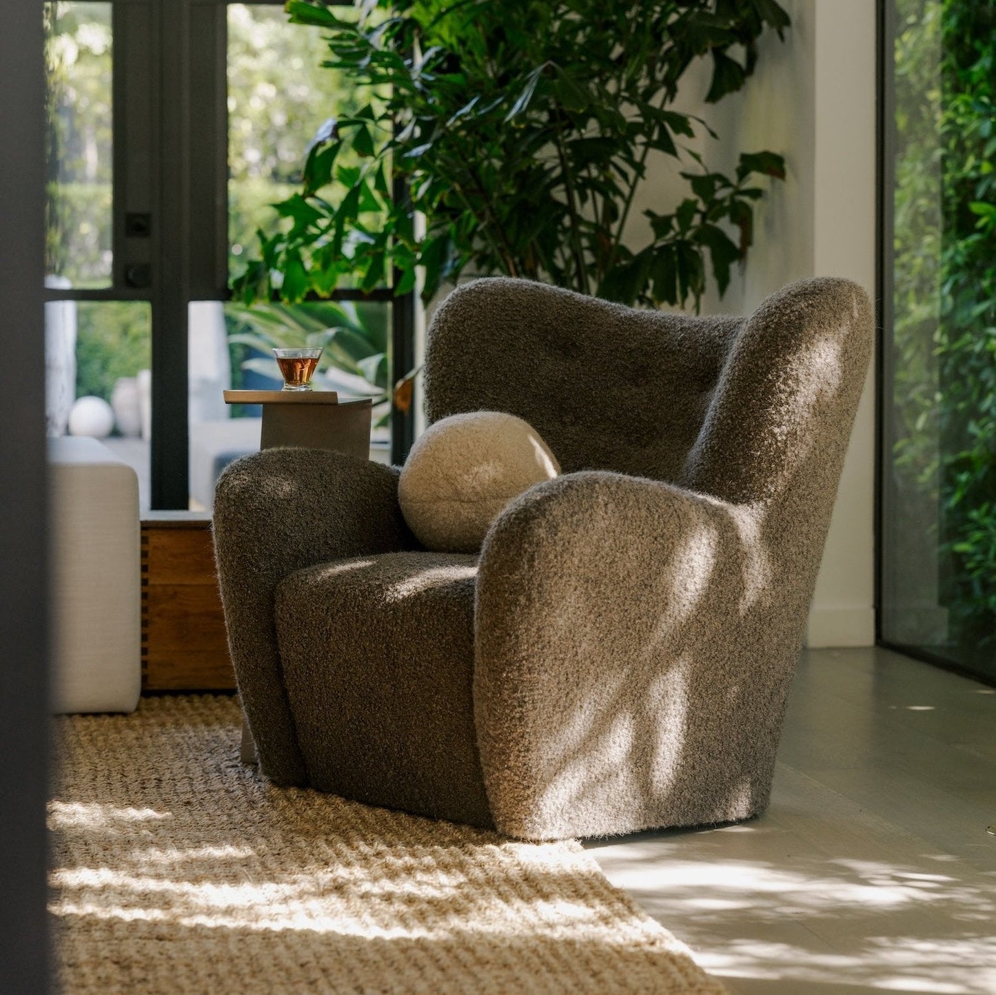 Chaise Papa Teddy - Moka Boucle