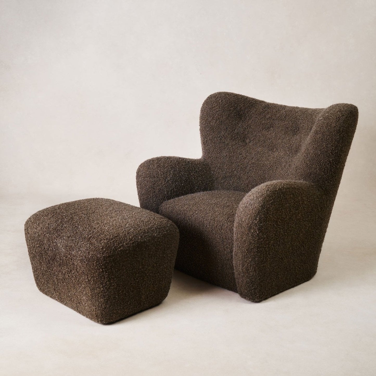 Chaise Papa Teddy - Moka Boucle