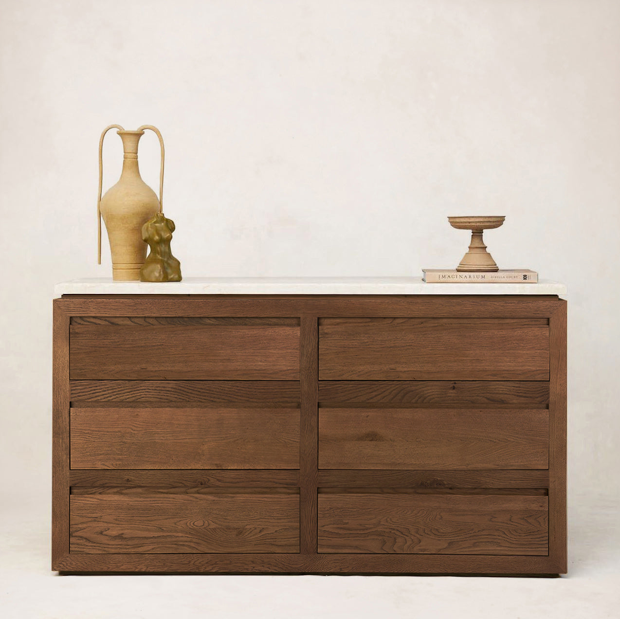 Commode en marbre Sofita - Moka