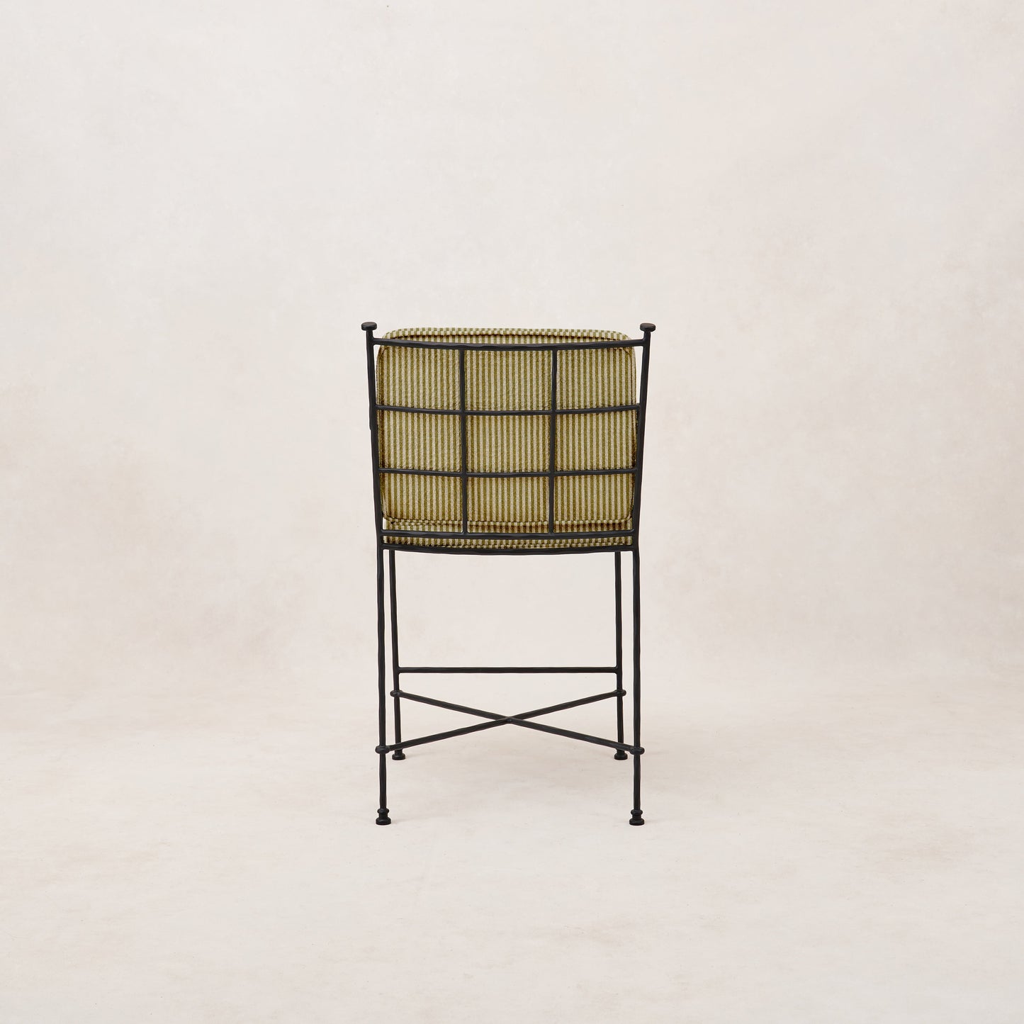 Tabouret de bar d'extérieur Provence - Rayé olive