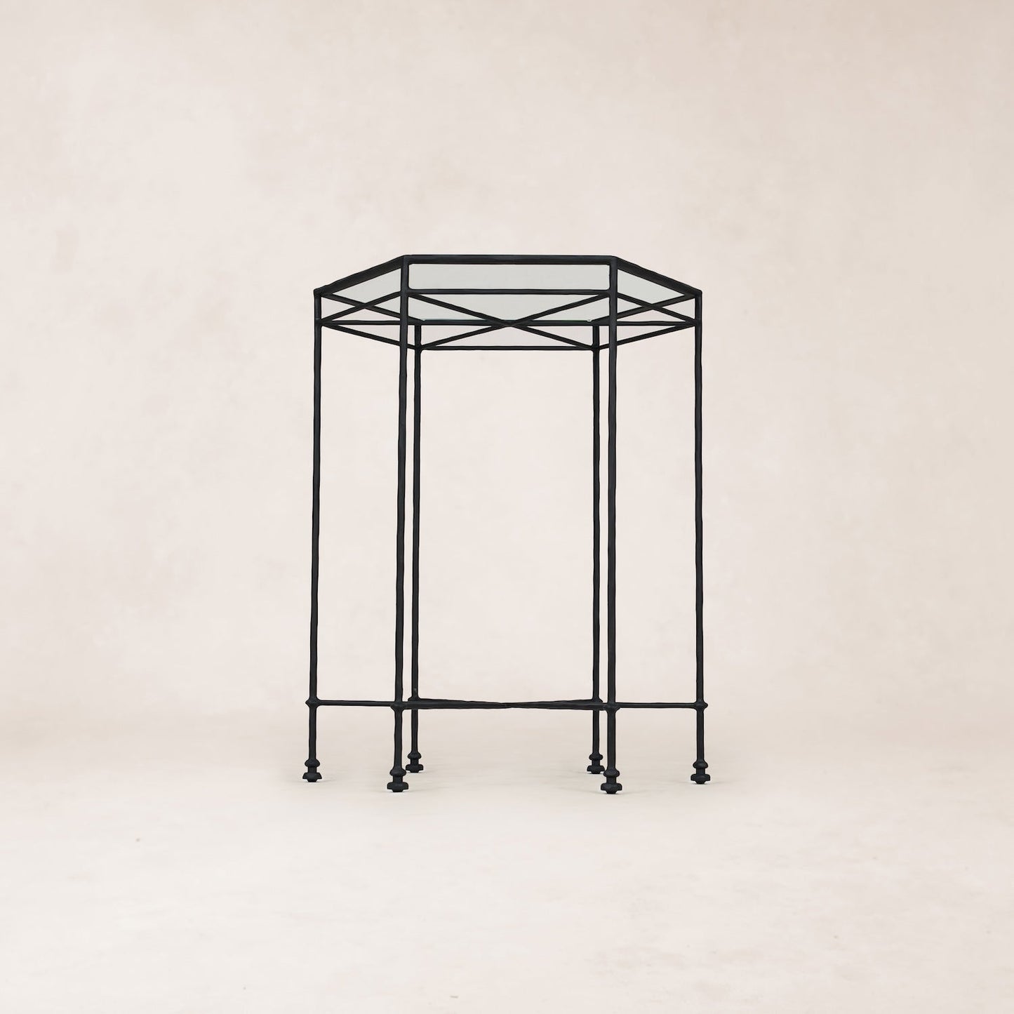 Table basse d'extérieur en verre Provence