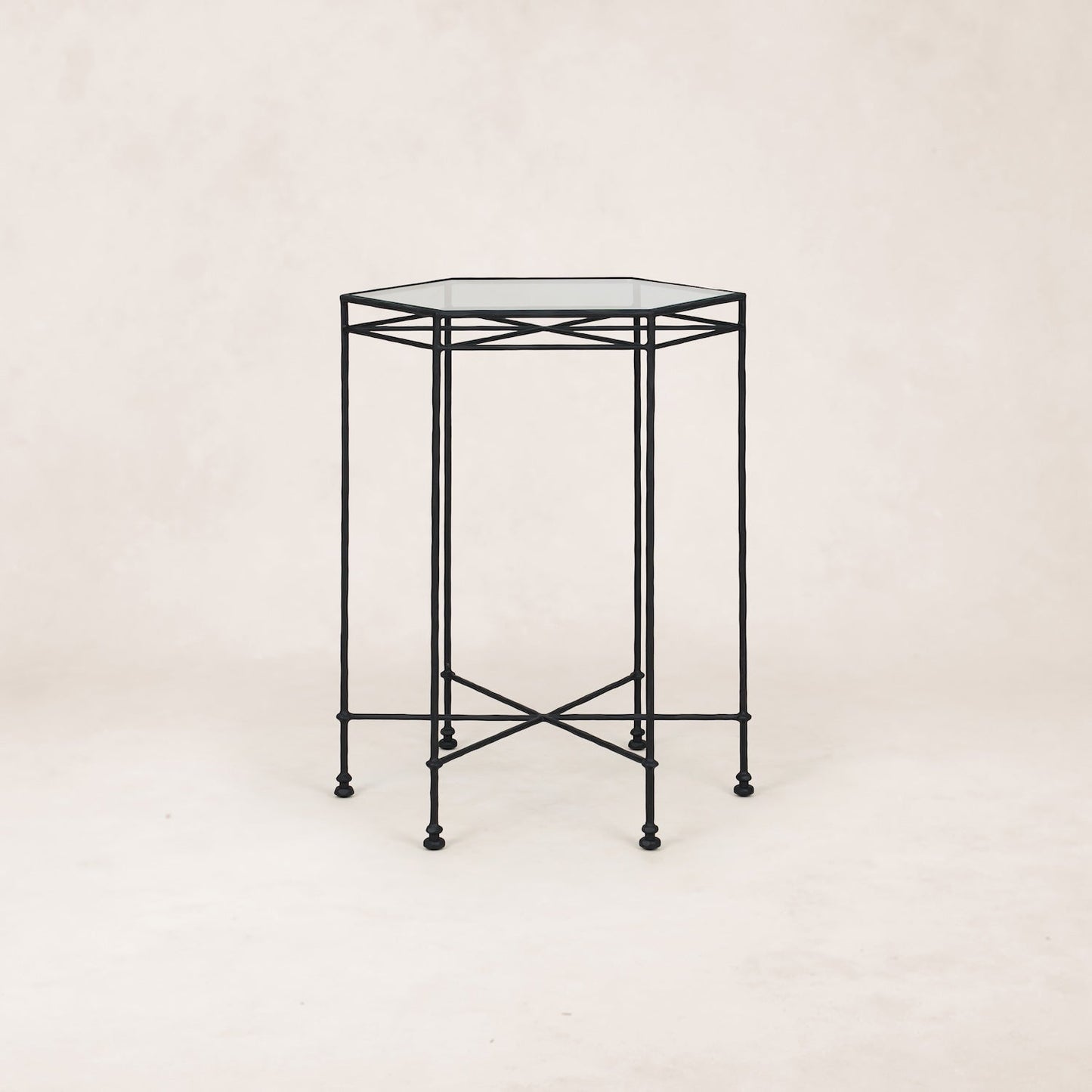 Table basse d'extérieur en verre Provence