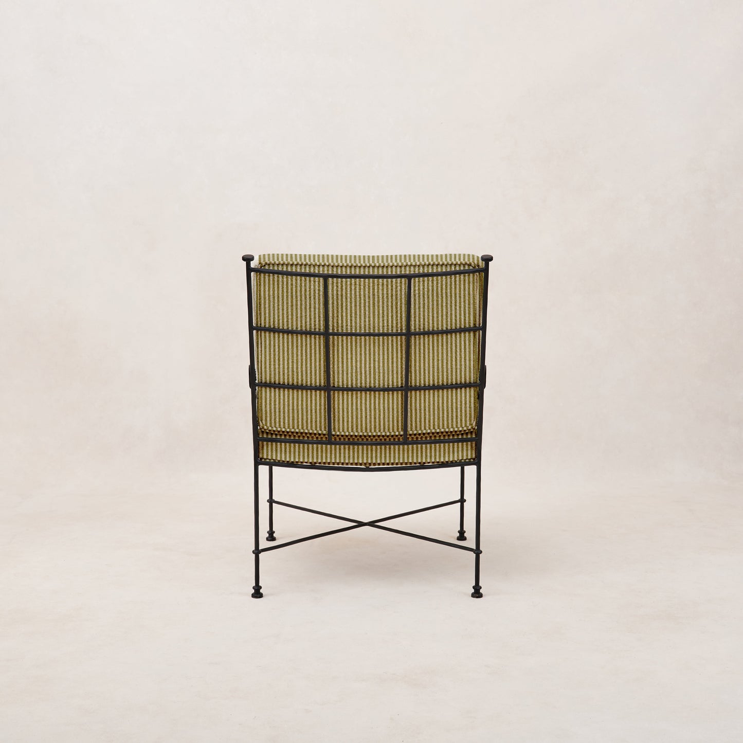 Chaise de salle à manger d'extérieur Provence - Rayures olive