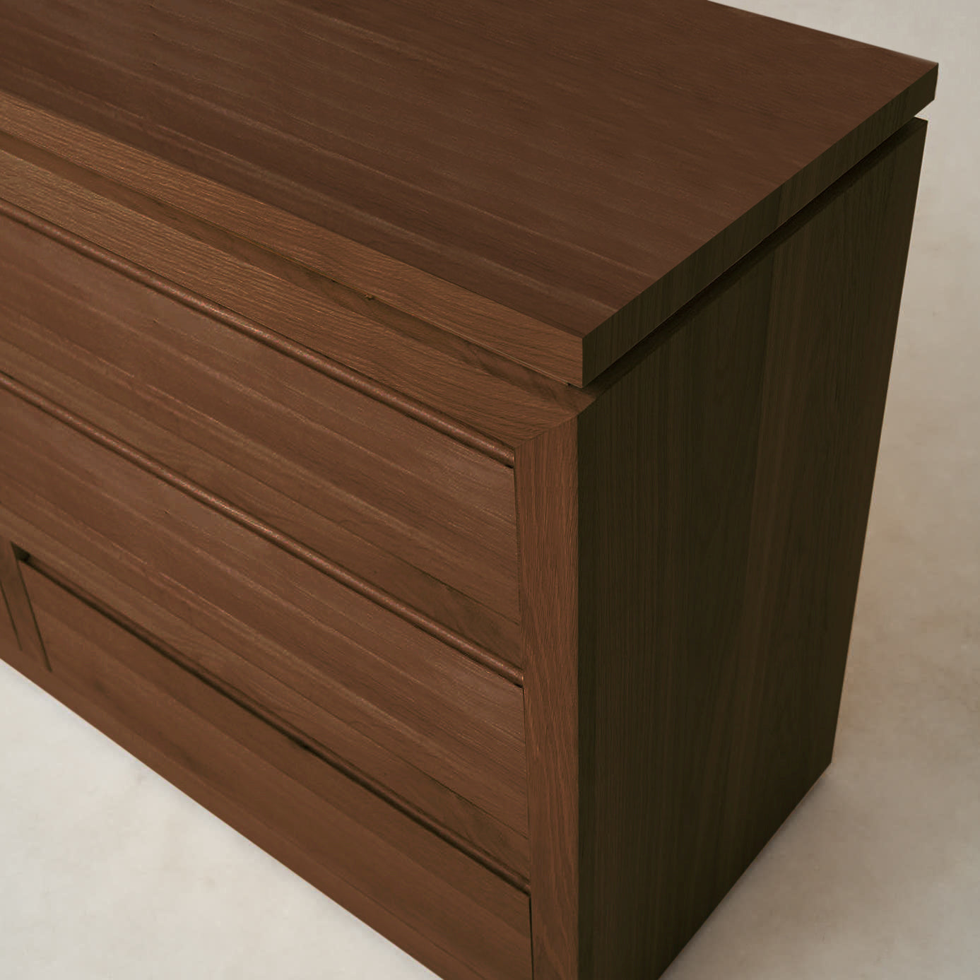 Commode en bois Sofita - Moka
