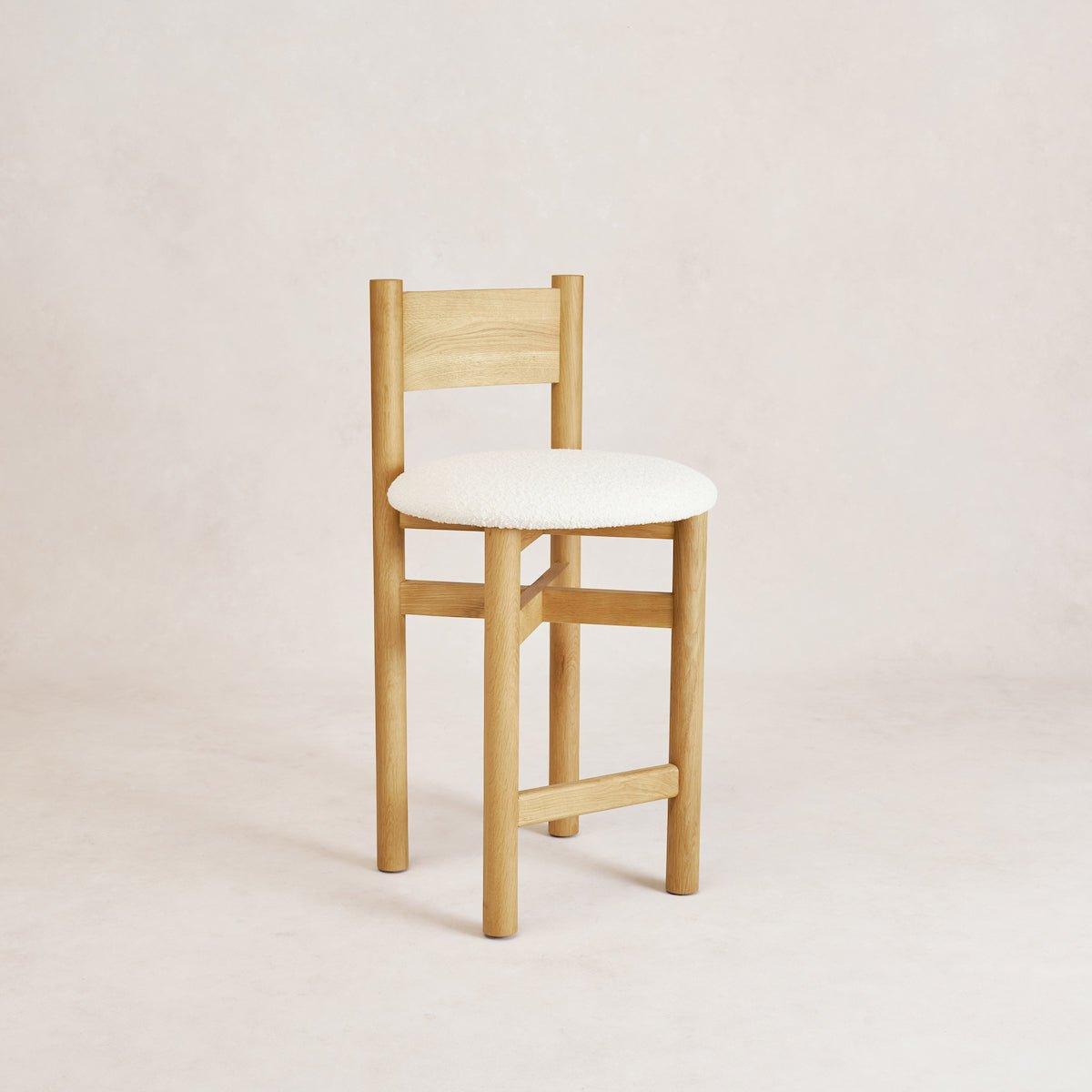 Tabouret de bar Teddy - Chêne chaud