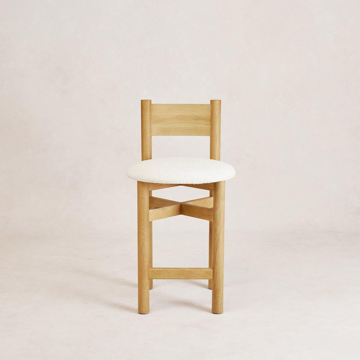 Tabouret de bar Teddy - Chêne chaud