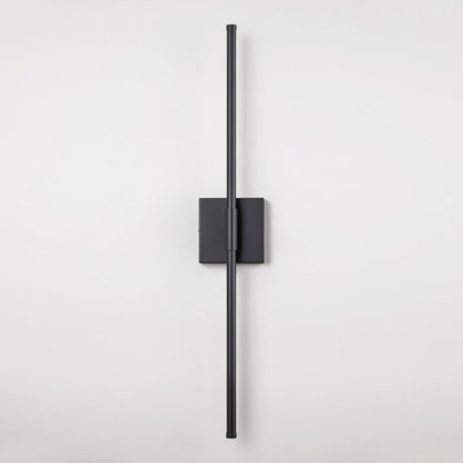 Applique murale linéaire moderne à 1 ampoule, noire, dorée et nickel, à LED, à intensité variable, pour salle de bain