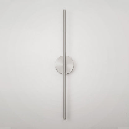 Applique murale linéaire moderne à 1 ampoule, noire, dorée et nickel, à LED, à intensité variable, pour salle de bain