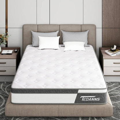 Matelas hybride en mousse à mémoire de forme et ressorts de 10 pouces