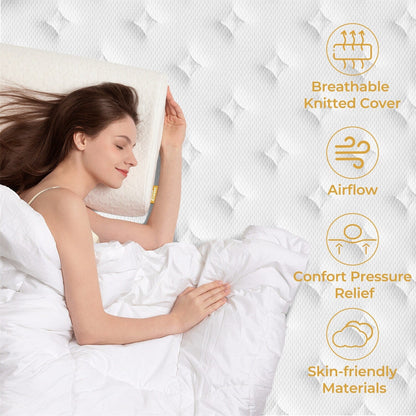Matelas hybride en mousse à mémoire de forme et ressorts de 10 pouces