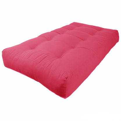 Matelas futon en sergé de 10 pouces d'épaisseur (simple, double ou grand lit)