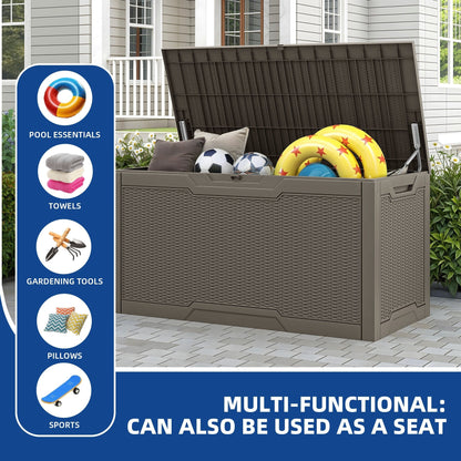 Coffre de rangement extérieur étanche de 100 gallons - Non applicable