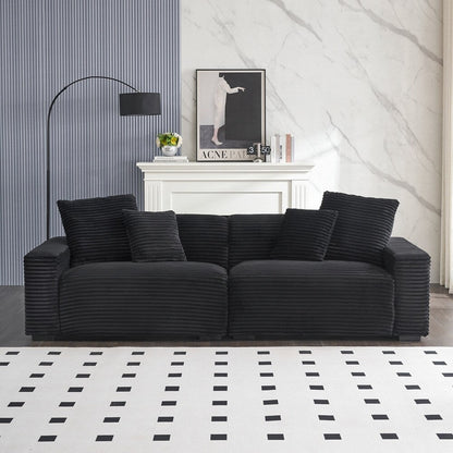 Grand canapé 4 places de 104,72 pouces avec 4 coussins décoratifs