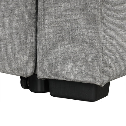 Canapé sectionnel modulaire en U de 108 pouces avec canapé-lit gigogne, ports USB et deux porte-gobelets pour le salon