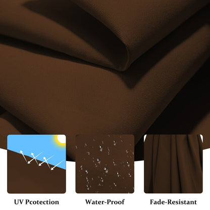 Parasol déporté suspendu à manivelle en acier de 3 m