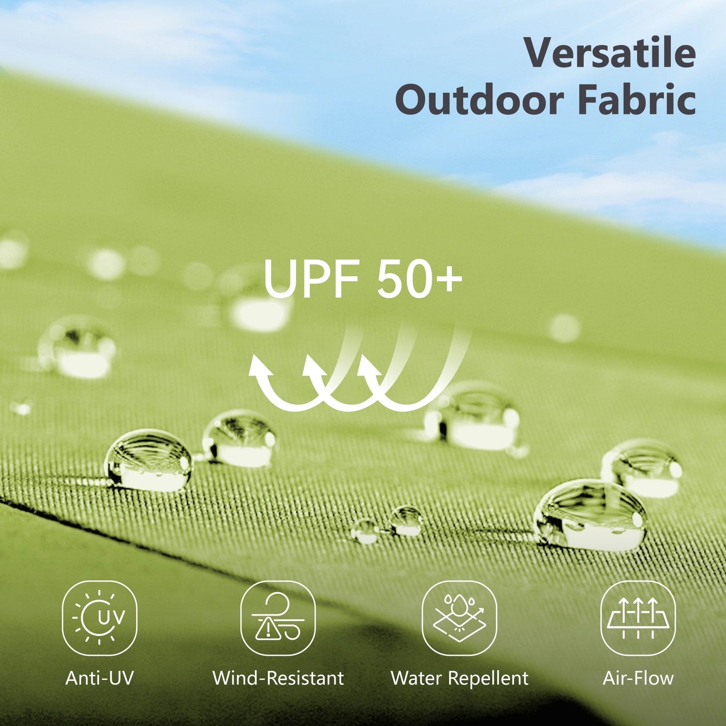 Parasol de patio double face MAISON ARTS extra large de 13 pieds avec manivelle