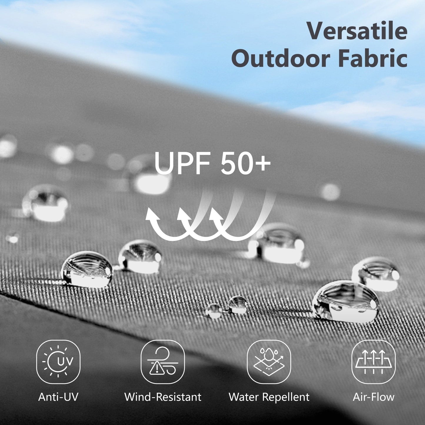 Parasol de patio double face MAISON ARTS extra large de 13 pieds avec manivelle