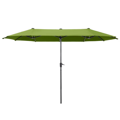 Parasol de patio double face MAISON ARTS extra large de 13 pieds avec manivelle