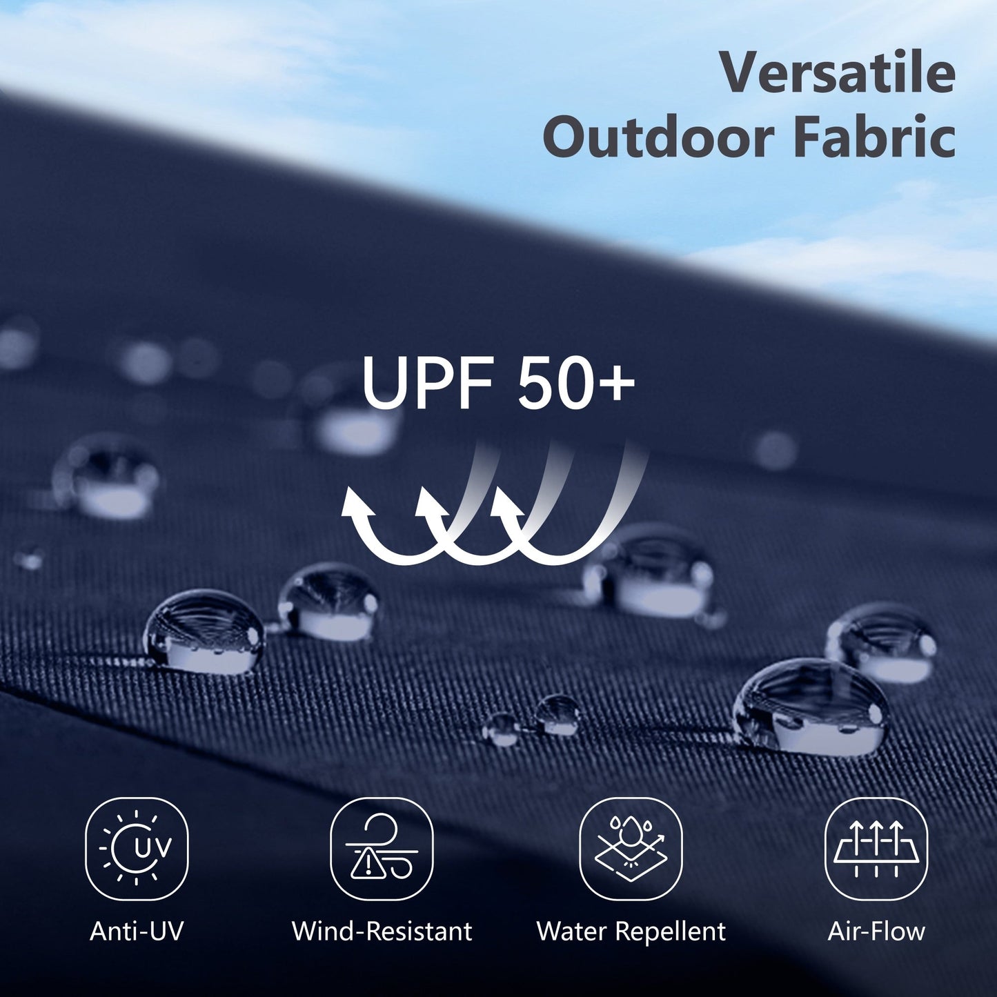 Parasol de patio double face MAISON ARTS extra large de 13 pieds avec manivelle