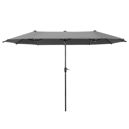 Parasol de patio double face MAISON ARTS extra large de 13 pieds avec manivelle