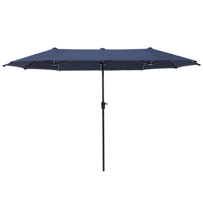 Parasol de patio double face MAISON ARTS extra large de 13 pieds avec manivelle