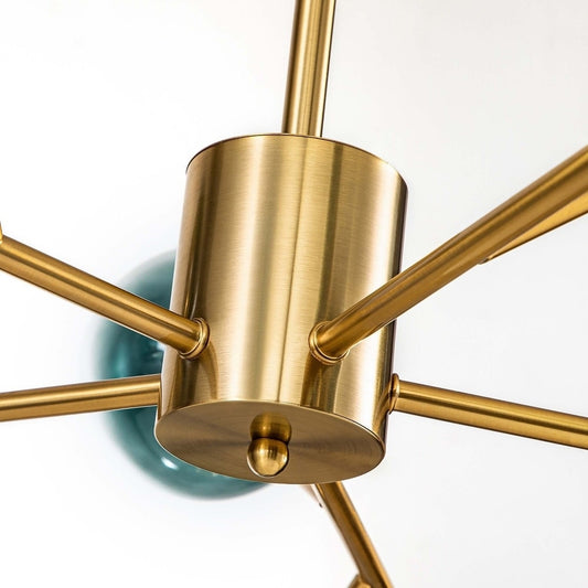 Lustre moderne à bulles Spoutnik de grande taille, noir ou doré, pour salle à manger