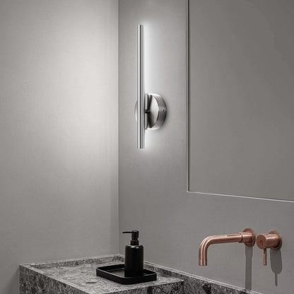 Applique murale moderne industrielle minimaliste en métal à LED intégrées à bande linéaire